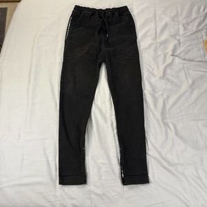 I Love Ugly Pants Zespy Men’s Small Drop Crotch Tapered Slim Fit Black Zipper